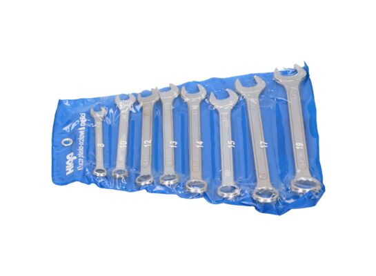 Klucze płasko-oczkowe 6-19 mm 8 części HIGO