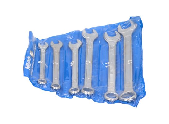 Klucze płasko-oczkowe 8-17 mm 6 części HIGO