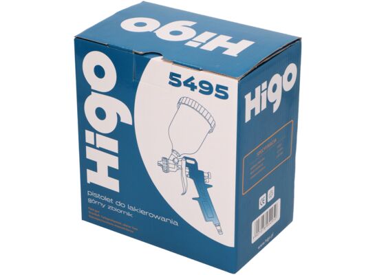 Pistolet do lakierowania 0,6 l 3,5-5 bar Higo Ega