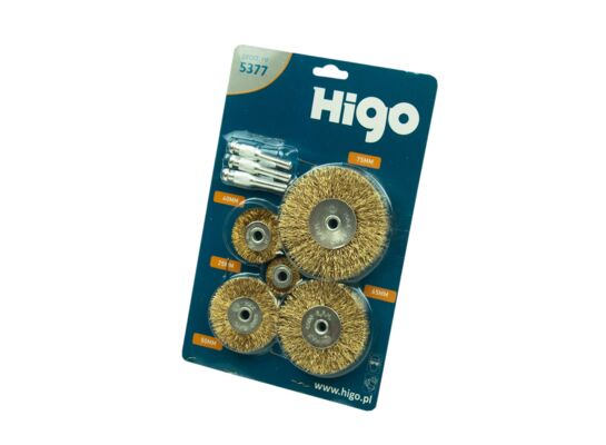 Zestaw szczotek na wiertarkę 5 sztuk HIGO 