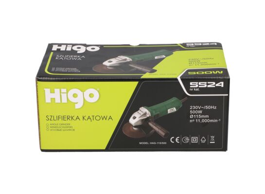 Szlifierka kątowa 115 mm 500 W HIGO