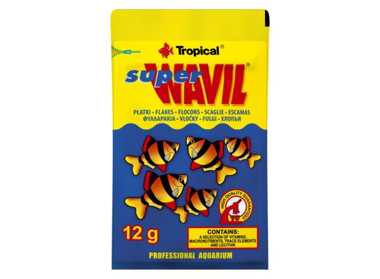 Pokarm dla ryb SUPER WAVIL płatek 12g Tropical