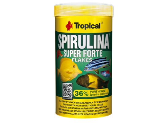 Pokarm dla ryb Super Spirulina Forte 36% płatek 250 ml / 50 g Tropical