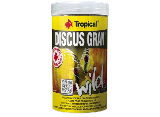 Pokarm dla dzikich paletek Tropical Discus Gran Wild 1000 ml / 440 g Tropical