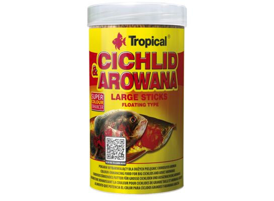 Pokarm dla ryb pływający Cichlid & Arowana Large Sticks 250 ml / 75 g Tropical