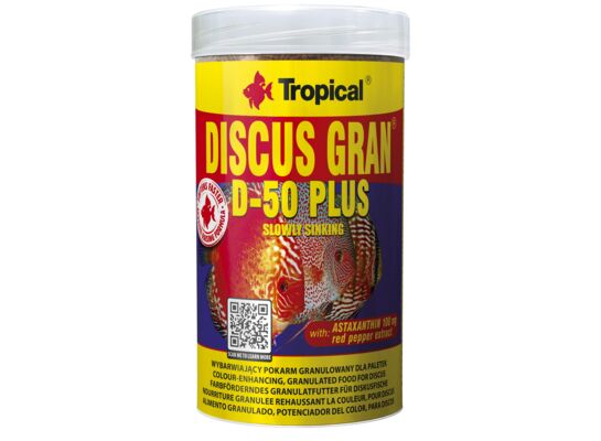Pokarm dla ryb Discus Gran D-50 Plus płatek 250 ml / 110 g Tropical