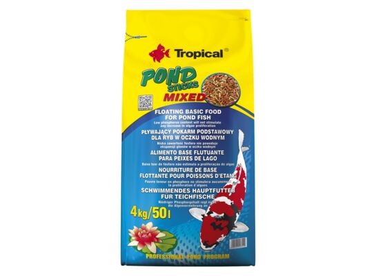 Pokarm dla ryb pływający POND STICKS MIXED 4 kg Tropical