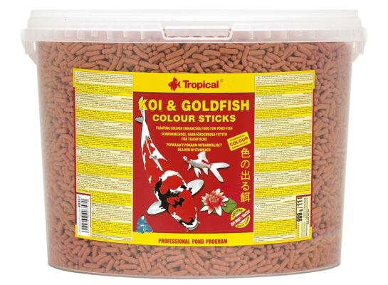 Pokarm dla ryb pływający koi&goldFish Colour Sticks 11 l / 900 g Tropical