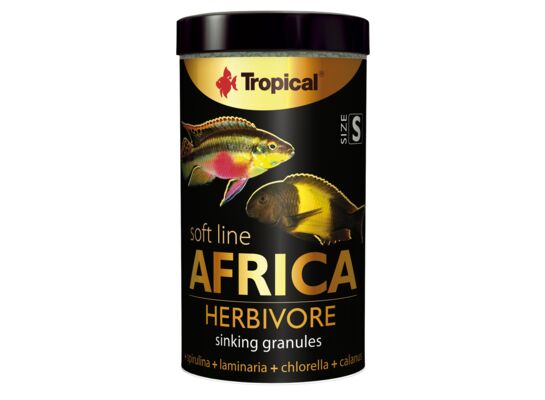 Pokarm dla ryb Soft Line Africa Herbivore size S 250 ml / 150 g Tropical
