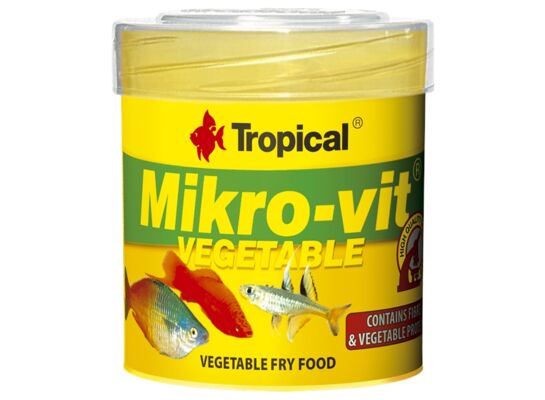 Pokarm podstawowy dla narybku MIKRO-VIT VEGETABLE 50ml/32g Tropical