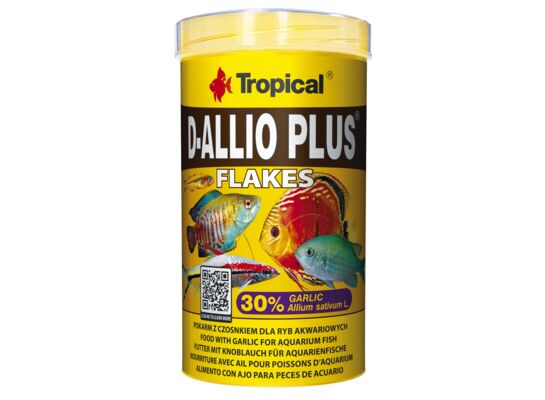 Pokarm dla ryb D-Allio Plus płatek 500 ml / 100 g Tropical