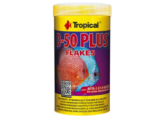 Pokarm dla ryb D-50 Plus płatek 250 ml / 50 g Tropical