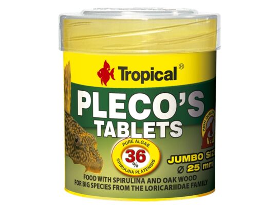 Pokarm dla dużych ryb Pleco's Tablets 50 ml / 30 g, 11 sztuk Tropical