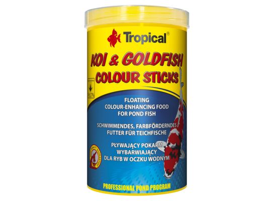 Pokarm dla ryb pływający koi&goldFish Colour Sticks worek 1000 ml / 90 g Tropical