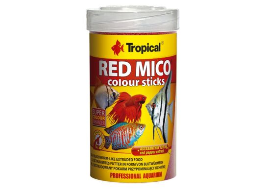 Pokarm dla ryb pływający Red Mico Colour Sticks 100 ml / 32 g Tropical