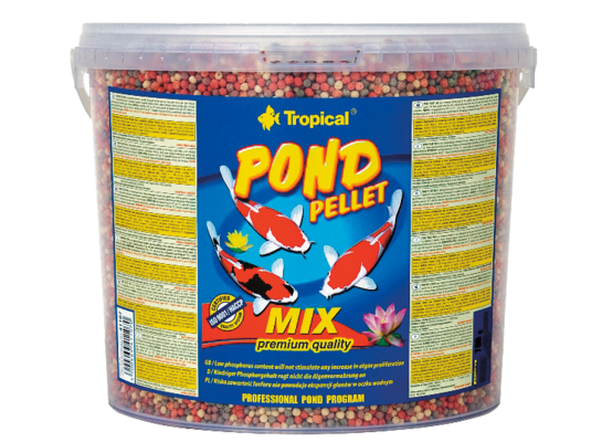 Pokarm dla ryb pływający pond Pellet mix 5 l / 700 g Tropical