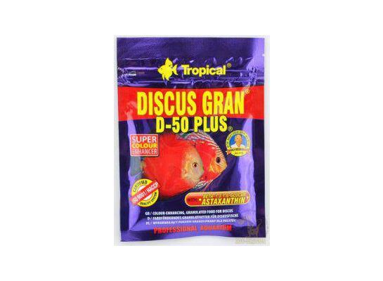 Pokarm dla ryb Discus Gran D-50 Plus płatek 20 g Tropical