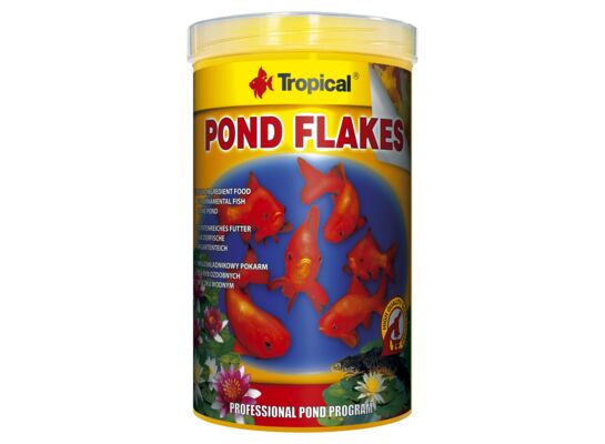 Pokarm dla ryb pond Flakes 1000 ml / 145 g Tropical