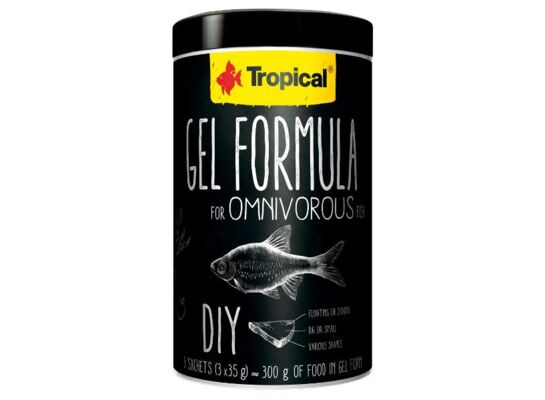 Pokarm dla ryb Gel formula for Omnivorous Fish 1000 ml / 105 g (3 x 35 g) Tropical