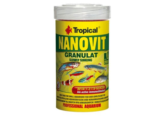 Granulat dla małych ryb akwariowych NanoVit 100 ml / 70 g Tropical