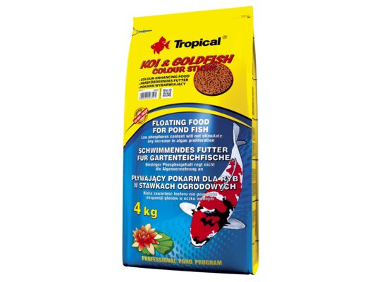 Pokarm dla ryb pływający KOI&GOLDFISH COLOUR STICKS 4 kg Tropical
