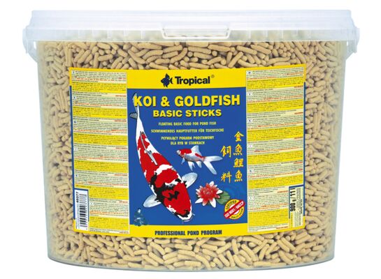 Pokarm dla ryb pływający koi&goldFish basic Sticks 11 l / 900 g Tropical