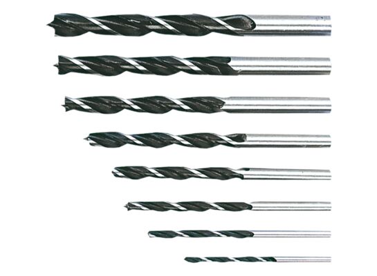Wiertło do drewna spiralne 3 - 10 mm, zestaw 8 sztuk Top Tools