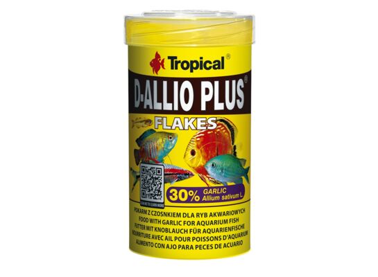 Pokarm dla ryb D-Allio Plus płatek 100 ml / 20 g Tropical
