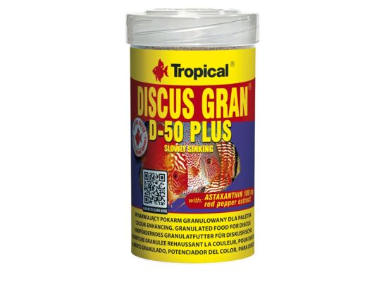 Pokarm dla ryb Discus Gran D-50 Plus płatek 100 ml / 44 g Tropical
