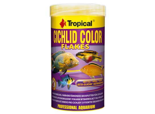 Pokarm dla ryb Cichlid Color Flakes 250 ml / 50 g Tropical
