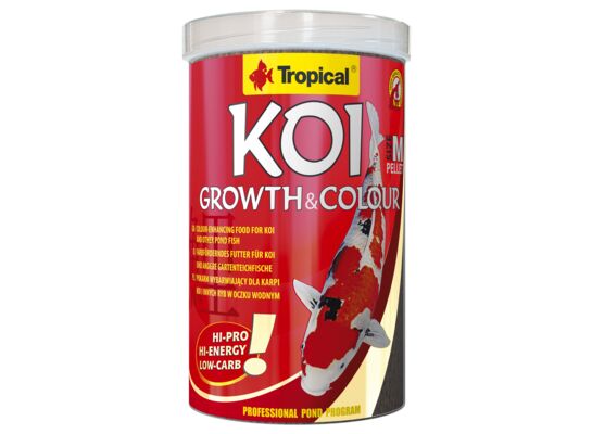 Pokarm dla ryb pływający koi growth & Colour Pellet size "M" 1000 ml / 350 g Tropical