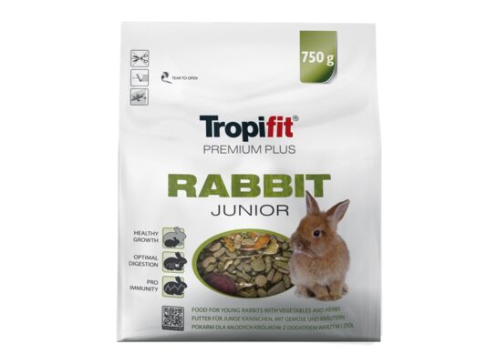 Karma dla młodych królików Rabbit Junior Tropifit Premium Plus 750 g