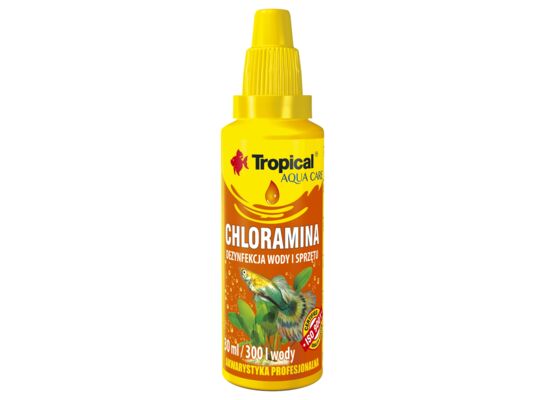 Preparat do dezynfekcji wyposażenia akwariowego Chloramina 30 ml Tropical