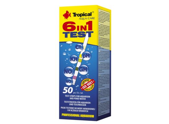 Test 6 in 1 paskowy do wody akwariowej i w oczkach wodnych Tropical