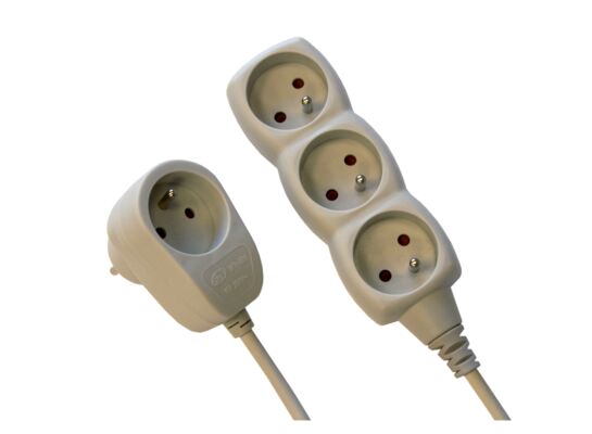 Przedłużacz 3-gniazdowy Power Split 2 m Duwi