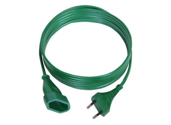 Przedłużacz 1-gniazdowy zielony 1,5 m Duwi