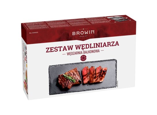 Zestaw wędzarnia z termometrem do mięs 43 x 27 x 11 cm Browin