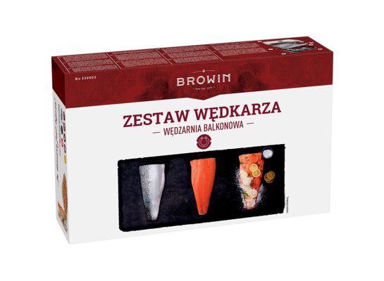 Zestaw wędzarnia z termometrem do ryb 42,5 x 27 x 11 cm Browin