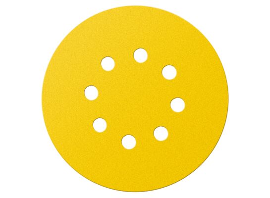 Krążek ścierny 225 mm, K80, 5 sztuk, z otworami GRAPHITE