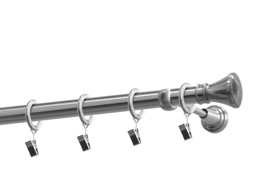 Karnisz pojedynczy 19 mm Jazz nikiel 160 cm