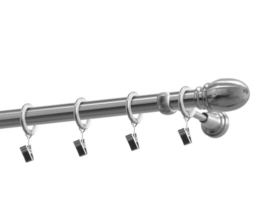 Karnisz pojedynczy 19 mm Par nikiel 160 cm