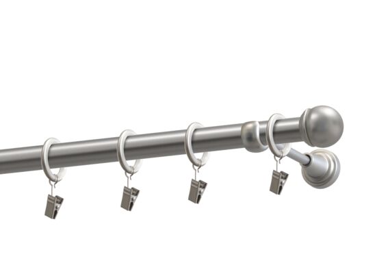 Karnisz pojedynczy 19 mm Pluton satyna 240 cm