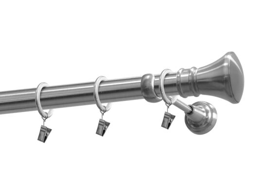 Karnisz pojedynczy 25 mm Jazz nikiel 240 cm