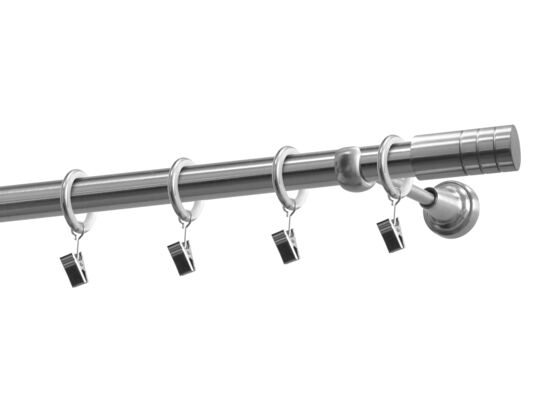 Karnisz pojedynczy 19 mm Zylinder nikiel 200 cm