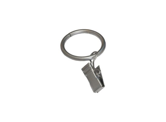 Kółka z żabką do karnisza 25 mm Barok satyna 10 sztuk