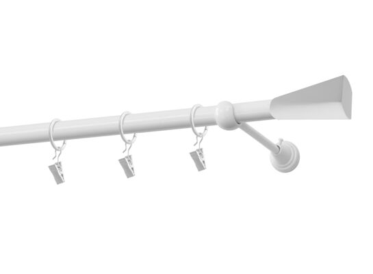 Karnisz pojedynczy 19 mm Loft biały mat 200 cm