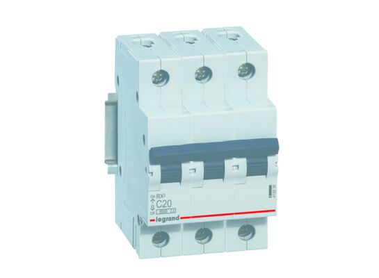 Wyłącznik nadprądowy RX 3P - C20A Legrand