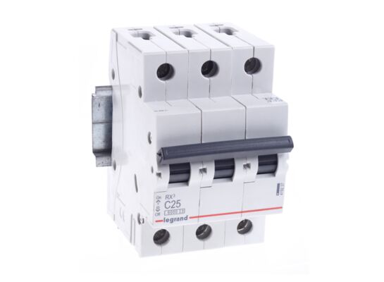 Wyłącznik nadprądowy RX 3P - C25A Legrand