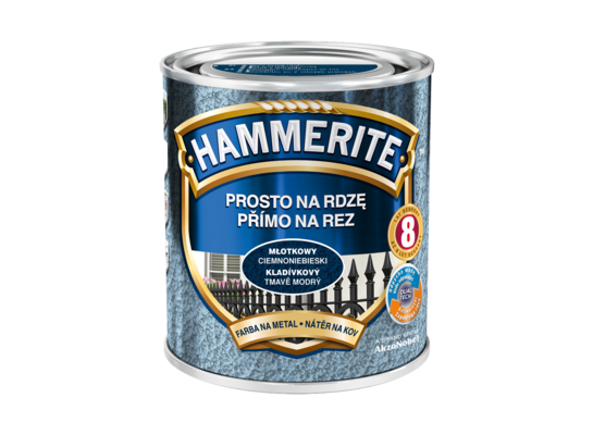 Farba Prosto Na Rdzę Ciemnoniebieski Młotkowy 0,7 l Hammerite