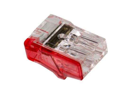 Złączka samozaciskowa 2-krotna bezgwintowa 2,5 mm² 5 sztuk Duwi